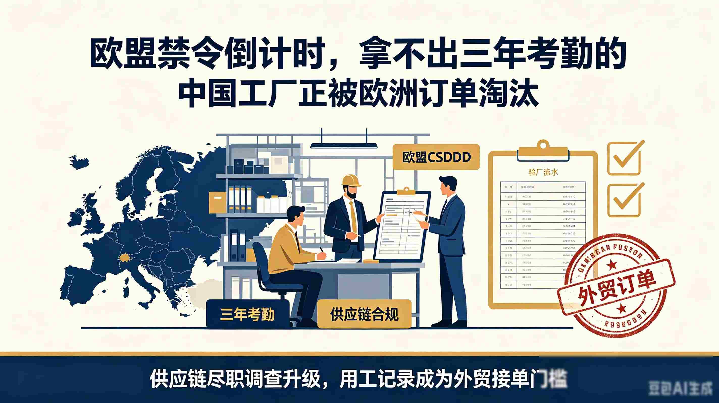 欧盟禁令倒计时,拿不出三年考勤的中国工厂正被欧洲订单淘汰